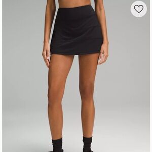 Grey Lululemon Pace Rival Mid-Rise Skirt Regular